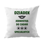 Poduszka na Dzień Dziadka „Dziadek Jednostka do Zadań” – Prezent
