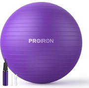 Piłka gimnastyczna rehabilitacyjna trening fitness zestaw z pompką 75 cm 