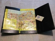 Mapa samochodowa Polski laminowana, Mapnik, 1983, PRL