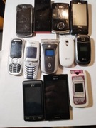 Telefony LG 12 szt starych telefonow 