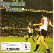 Program Ipswich Town - Feyenoord Rotterdam 1975.10.01