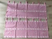 Zazdroski paski róż kokardki 100%bawełna zestaw 2szt