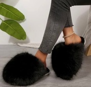 Przytulne futrzane kapcie damskie Nowe Rozmiar 42-43 