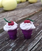 Nakrętki na wentylki rower muffinki