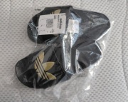 Klapki damskie czarno złote roz.38