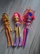 My little Pony Equestria girls komplet 3 sztuk