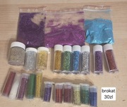 Zestaw brokatu kolorowy sypki do dekoracji i prac plastycznych