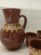 Cepelia zestaw ceramiki z PRL idealny stan