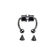 Kobiety Fałszywy kolczyk w nosie Piercing przegrody Hoop Zacisk na nos Rock