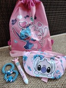 Zestaw Stitch Disney upominek worek saszetka gumki długopis