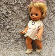 Stara lalka bobas PRL / NRD lata 70. Sygnowana K30 30cm