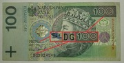 Rzadka Seria DG 1994, 100 zł / PLN