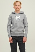Jack & Jones bluza z kapturem siwa 128 cm 7-8 lat