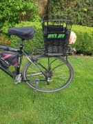 KOSZ ROWEROWY zamykany na tylny bagażnik + 2 organizery do wewnątrz kosza
