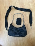 mała Torebka Steve Madden, czarna, materiał 