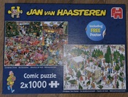 Puzzle Jumbo 2x1000 JVH Haasteren Christmas świąteczne zimowe 