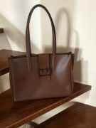 Torba shopperka Toscanio skórzana brazowa