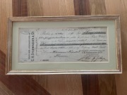 11 - Weksel oprawiony w ramce - Berlin 1883