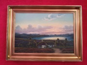 Stary obraz na płótnie.