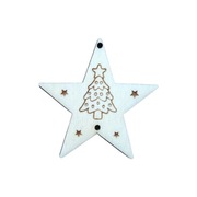 Gwiazdka baza do chwosta 50 mm Boże Narodzenie, Święta sklejka wzory 