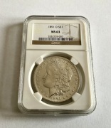Dolar Morgana 1891 O Nowy Orlean, NGC MS63.