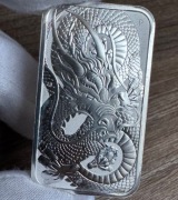 Srebrna Sztabko Moneta 1oz Smok Dragon 2021