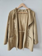 Kurtka przejściowa na wiosnę narzutka parka sztuczny zamsz M 38 L 40