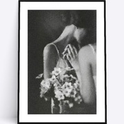 A3 Plakat kobieta w lustrze obraz subtelny salon