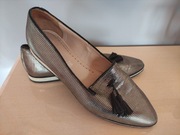 Baleriny skórzane buty pantofle Laura Messi