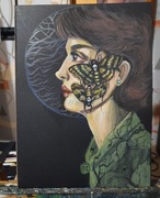 Zmierzchnica obraz akwarela 