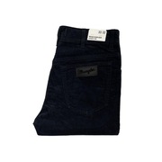 Spodnie męskie sztruksy Wrangler Texas Slim 822 Dark Navy W33 L32