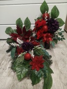 Wiązanka świąteczna, komplet na cmentarz