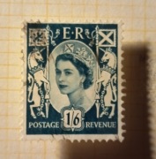 Elżbieta II. 1/6 pens. Szkocja. Widing. 1952r