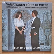 Brahms / Haydn, Saint-Saëns / Beethoven – Variationen Für 2 Klaviere - LP