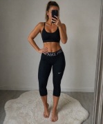 Legginsy Nike Pro 3/4 Rozmiar S Czarne Spodnie nike