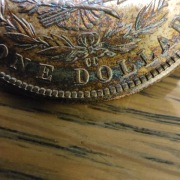 Ekskluzywny 1$ Morgan Dollar 1883 CC rainbow toned. Jedyny taki. Rarytas. 