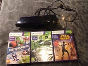 Xbox 360 Kinect plus 3 gry 