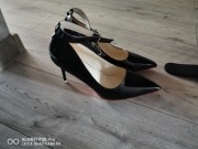 Szpilki czółenka klasyczne r 45 czarne Nowe 