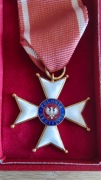 Krzyż Kawalerski 1944, KOMPLET: Legitymacja + Pudełko, 1959 r.