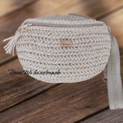 Torebka NERKA Ivory złota nitka