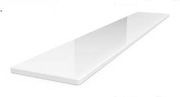 Parapet biały z konglomeratu - polare 2cm x 177cm x 30cm