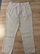 Spodnie lniane Zara – r. EU 42 | 100% len