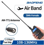 Antena na pasmo lotnicze skanery Baofeng 108-136 MHZ  SMA żeński do UV5R...
