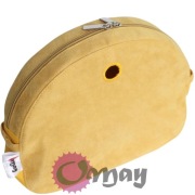 Organizer Obag MOON LIGHT żółty – eko zamsz musztarda 2 kieszenie | OMAY