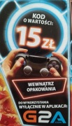 G2A kod na G2A o wartości 15 zł.