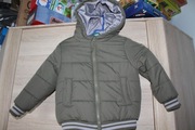 ciepła zimowa puchowa kurtka zielona r 110