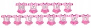 Baner Girlanda BODY SUKIENKA Happy Birthday Różowa Roczek