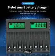 Ładowarka akumulatorów AA i AAA 