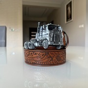 Pasek z klamrą w stylu western opium swag y2k