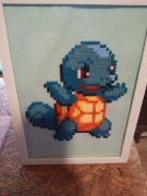 Pokemon, Squirtle. Obraz zrobiony z pinów